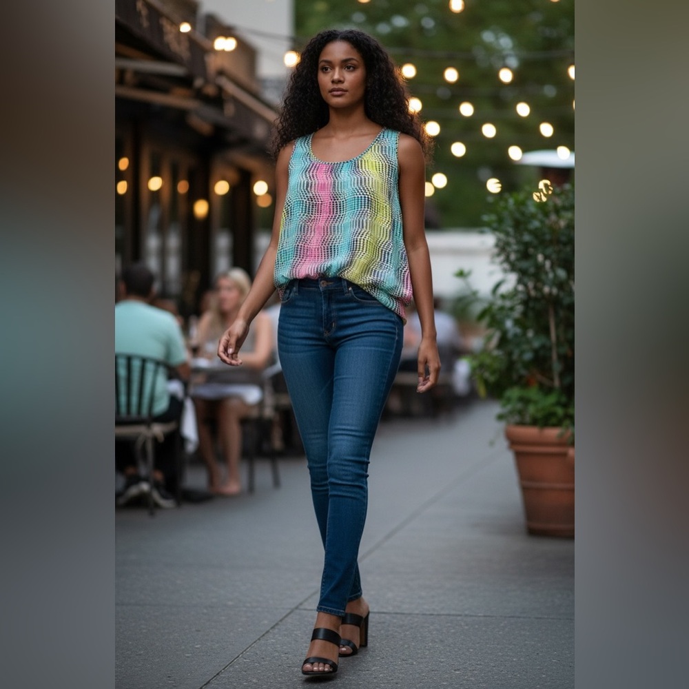 Worthington Vibrant Sleeveless Blouse